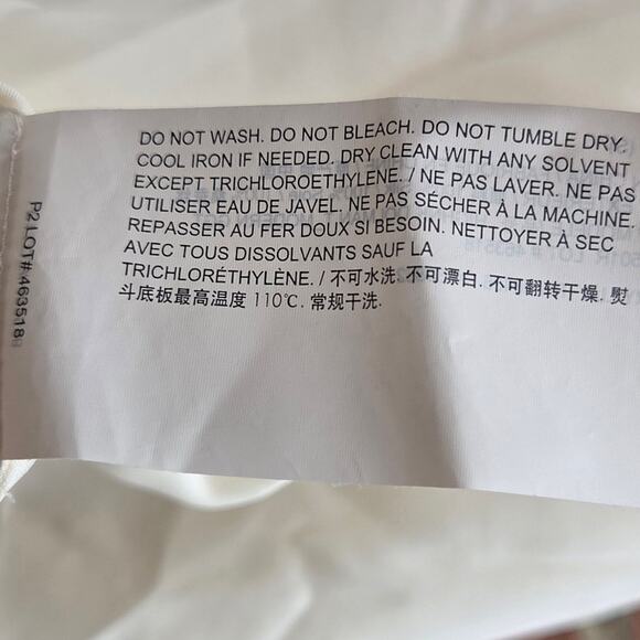 Theory Silk Highneck Dolman Blouse Small Ecru - Picture 7 of 9